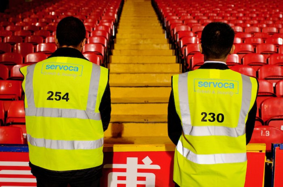 Stewards Waiting for Fans to Arrive